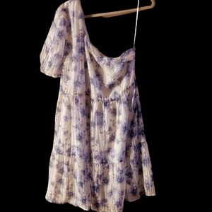 Y2K Arula One Shoulder Puffy Sleeve Dress